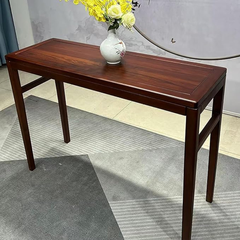 Konsolentisch aus Massivholz, Beistelltisch Schmal für den Eingangsbereich, Flurtisch (40 cm Breit), Schmales Design für Wohnzimmer, Eingangsbereich und Flur(108x40x85 cm/43x16x33 in)