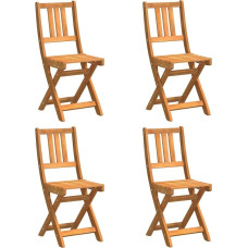 vidaXL sulankstomos sodo kėdės 36 x 46 x 86 cm Akacijų medžio masyvas 4 vnt.