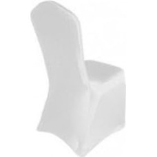 Apdailos parduotuvė Baltas Spandex kėdės dangtelis Lycra Slipcover su super elastinga, patvari, ilgaamžė elastinga valgomojo, vestuvių, šalių, banketų, restoranų, dekoracijų, 100 vnt.
