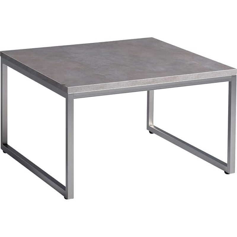 M2 Kollektion Lagos 1 Kavos staliukas / staliukas MDF Dekoratyvinė keramika Pilka 60 x 60 cm Aukštis 35 cm