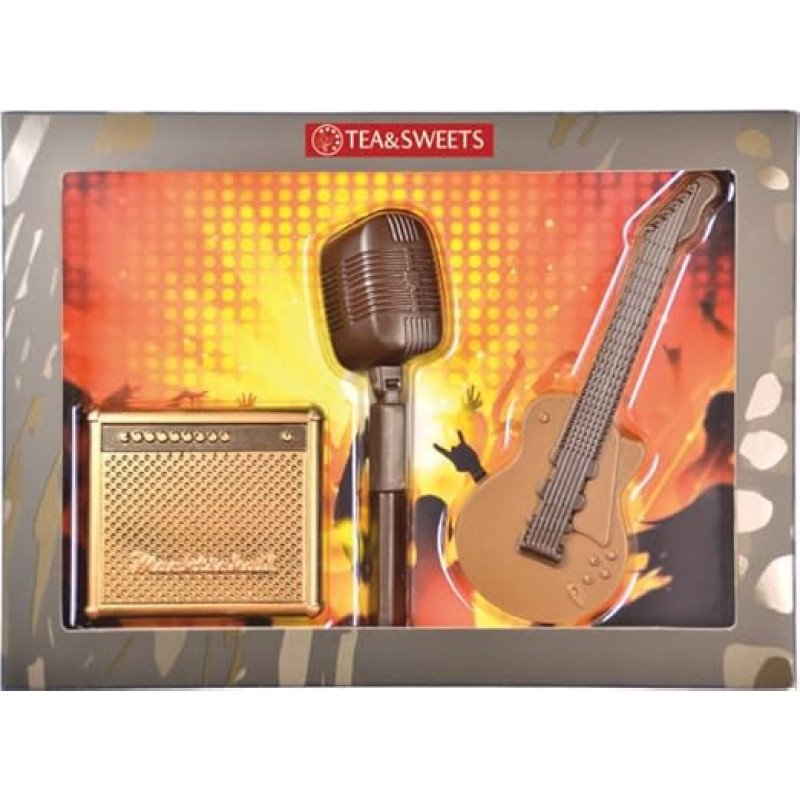 Roko muzika I Muzikos rinkinys I Šokoladinis roko muzikos rinkinys iš šokolado I Šokoladinė gitara