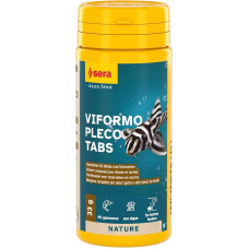 sera Viformo Pleco Tabs 50 ml (33 g) | Main Food for Grounding Catfish & Bottom Fish | With Gammarus & Vitamin-Rich Seaweed | No Colourants & Preservatives | Sinking, Easily Digestible Tabs
