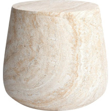 Imperijos meno tiesioginis Travertino akmens apdaila Italijos dizainas MgO šoninis stalas, skirtas gyvenamajam kambariui, miegamajam, biurui 18,8 x 18,8 x 16,1 colio