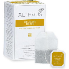 Althaus Delicate Herbs Tea 20 x 1.75 g ⋅ Organic Herbal Tea in Classic Tea Infusion Bag ⋅ Deli Pack