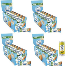 Nestlé Fitness Original Barrette di Cereali Integrali, pilno grūdo batonėliai, 564 g pakuotė, kiekvienoje pakuotėje yra 24 batonėliai po 23,5 g + 1 pakuotė San Benedetto ledinė arbata su citrina, be cukraus, 330 ml skardinė