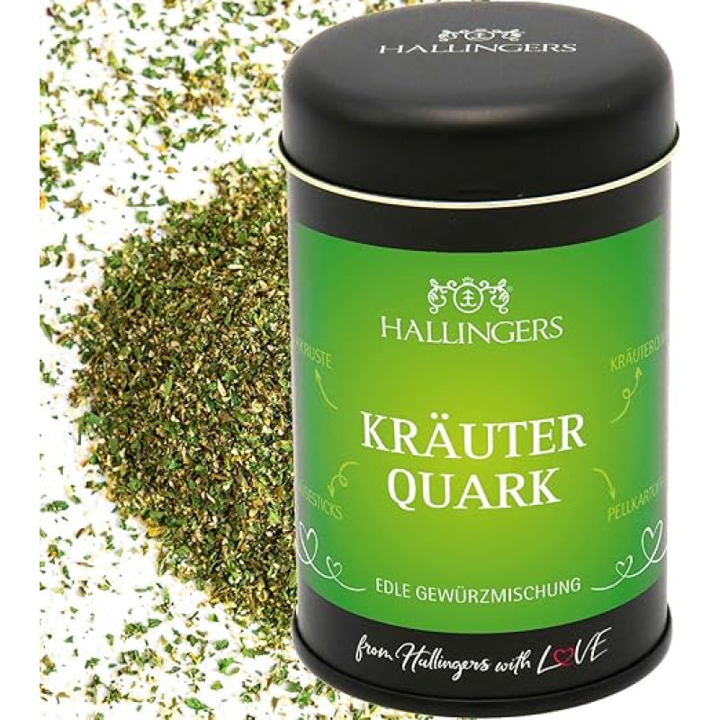 Hallingers Herb Quark prieskonių mišinys varškei, padažui ir žolelių sviestui (skardinė) - Motinos dienos dovana ir dovanų idėjos Tėvo dienai | Gimtadienio sveikinimai Nauji namai Ačiū Draugystės atgaivinimas