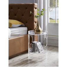 Skaidrus akrilo padėklas, 2 pakopų, lengvai surenkamas 42,5 cm ilgio x 15,6 cm pločio x 23,5 cm aukščio