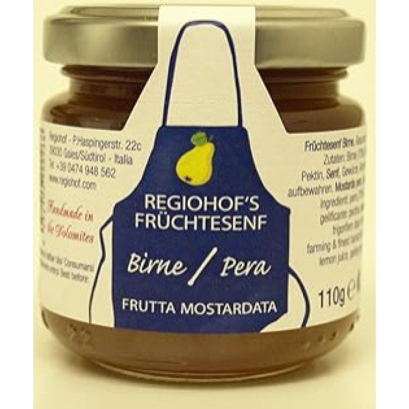 Vaisių garstyčių trauktinė Kriaušių garstyčios 110 g Regiohof