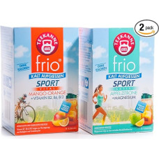 Frio Sport Teapot Double Pack - Apple Lemon and Mango Orange with Vitamins (2 x 45 g)