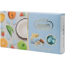 Buratti Confetti Tenerezze Blue Fruits Chocolate Coated Almonds, 1 Piece, TEGA100