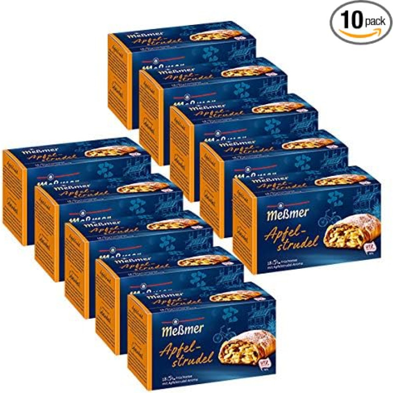 Meßmer Obuolių štrudelis, 18 maišelių, 10 pakelių (10 x 40,5 g)