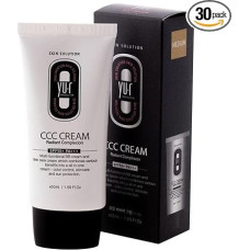 Yu.r CCC kremas SPF50+ PA+++ - 3-in-1 CC kremas su apsauga nuo UV spindulių, drėkinimu ir natūraliu atspalviu, skirtas visų tipų odai, 50 ml (vidutinis)