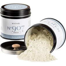 Rimoco N°907 Wasabi milteliai, smulkiai sumalta tikra Wasabi šaknis (100% Wasabia Japonica), Wasabi milteliai, skirti Wasabi pastos gamybai, 40 g, elegantiškame prieskonių indelyje su aromatiniu dangteliu