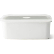 Enamel Vacuum Food Storage Container XL 2.8 L 23.5 x 17.5 x 9.5 cm Food Stay Fresh Much Longer Protects Food from Bacteria and Fungal Infestation Without Vacuum Pump