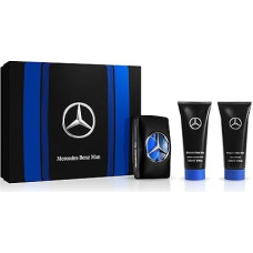 MERCEDES BENZ MAN EDT 100ML + GELIO VONIA 100ML + RINKINYS PO SKUTIMOSI 100ML REGALO