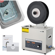 CGOLDENWALL PS-30AL 6,5 l skaitmeninis ultragarsinis vinilo valytuvas ultragarsinis vinilo valymo aparatas diskinis ultragarsinis ploviklis（Galios reguliavimas） (6 diskai)