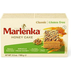 MARLENKA Medaus pyragas su graikiniais riešutais be glitimo, 100 g