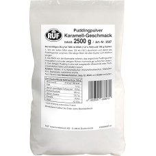 RUF Pudding Caramel, Pudding Powder for Caramel Pudding, Boil Only with Milk and Sugar, Bulk Pack, Gluten Free, No Allergens, 1 x 2500 g