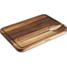 Cole & Mason Berden Chopping Board with Crumb Tray, 46 cm x 34 cm, Acacia Wood Board for Kitchen, Carving Board/Wooden Chopping Board, Not Suitable for the Dishwasher