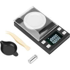 Skaitmeninės elektroninės svarstyklės, 0.001G didelio tikslumo nešiojamos mini LCD skaitmeninės elektroninės svarstyklės, skirtos sverti juvelyrinius dirbinius, aukso tabletes (50g/0.001g)