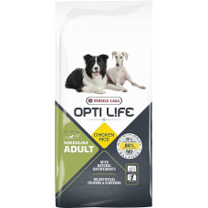 VERSELE-LAGA - Opti Life Adult Medium - sausas maistas vidutinių veislių šunims - 12,5 kg