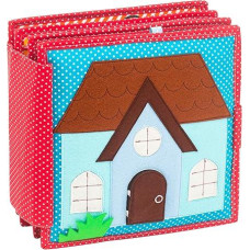 Jolly Designs tylioji knyga Ei, Du! - Montessori žaislas nuo 2 metų - motorinių įgūdžių ir jutiklių skatinimas - rankų darbo veltinio knyga - lavinamasis žaislas mažyliams - užimta knyga namams ir kelionėms