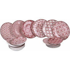 18 dalių porcelianinis pietų servizas 6 skirtingos vietos, Kasbah Purple