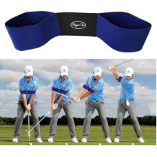 Golf Swing Trainer Aid, 1 Piece Golf Grip Training Aid with Wristband, Golf Swing Training Equipment for Posture Correction, Professional Golf Training Aid for Swing Speed Exercises, for Men