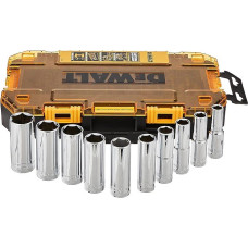 DEWALT DWMT73814 SAE diskinių galvučių rinkinys (10 dalių), 1/2