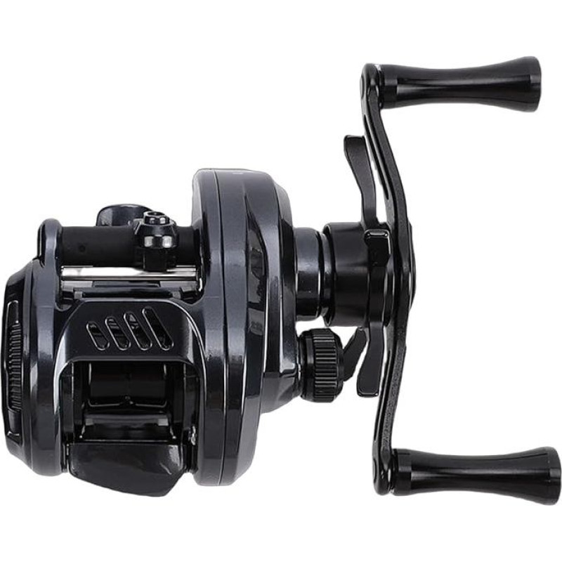 Asixxsix Baitcasting žvejybos ritė, įprastinė ritė su magnetiniu stabdžiu, 7.6:1 santykis, mažo triukšmo rutulinis guolis, 10lb stabdymo jėga, apvali ritė su magnetiniu stabdžiu šamams ir