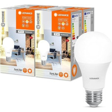 LEDVANCE SUN@HOME LED lemputė E27 su 9 W pakeičia 40 W, 750 Lm, nuo saulės šviesos iki židinio (2200-5000 K), CRI95, išmanioji 