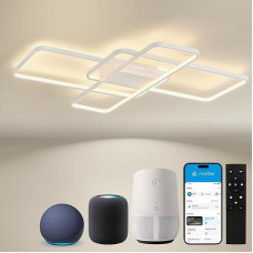LED lubų šviestuvas, reguliuojamo ryškumo lubų apšvietimas su matiniu paviršiumi, 56 W, 5600 LM, suderinamas su 