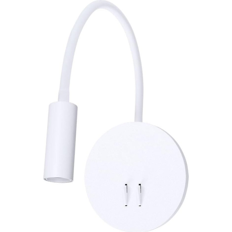 ARTE LAMP LED šviestuvas miegamajam - vidaus sieninis šviestuvas su baltu metaliniu lizdu - sieninis šviestuvas su kabeliu