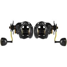 Kohlefaser-Baitcasting-Rolle 6+1BB Baitcaster-Rolle Angelrolle High Speed 6,3: 1 Übersetzungsverhältnis Magnetbremssystem