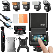 Godox iT32 TTL fotoaparato blykstė su X5-L belaidžiu paleidikliu 