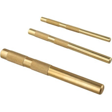 Schlagbohrer-Set aus Messing, 3-teilig, einschließlich 3/4 Zoll, 1/2 Zoll, 3/8 Zoll, nicht beschädigender Meißelstanzer, Werkstatt, Ingenieurwesen, Holzbearbeitung, Auto- und Bauaufgaben