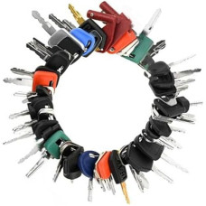50-teiliges Schlüsselset für schwere Geräte für Baumaschinen, kompatibel mit für Cat und mehr, 14 x 17 mm Metall mit verstellbarem Draht für Ring