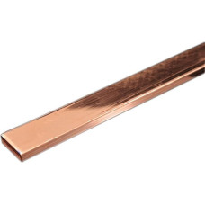 Plokščias lakštinis metalas 330mm T2 juostelė, plokščia, kvadratinė, laidi, įžeminta, vario juostelė, violetinė vario magistralės juostelė, alavuota vario juostelė Kvadratinės medžiagos (spalva : 4mm x 40mm x 33cm)