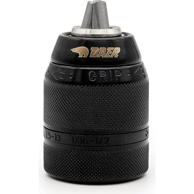 BaerCoil BAER Multi Keyless Chuck 1.5-13.0mm 1/2-20UNF gręžimo griebtuvas Gręžimo galvutė Aukšto tikslumo gręžimo griebtuvas rankiniams gręžtuvams Chuck