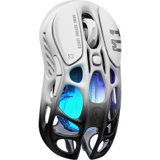 GravaStar Mercury M1 Pro Wireless Gaming Mouse 26,000 DPI 4K Polling Rate PAW3395 Sensor, Ultralight (88g), Bluetooth/2.4G/Wired, RGB, 5 Programmable Buttons - Gradient Black