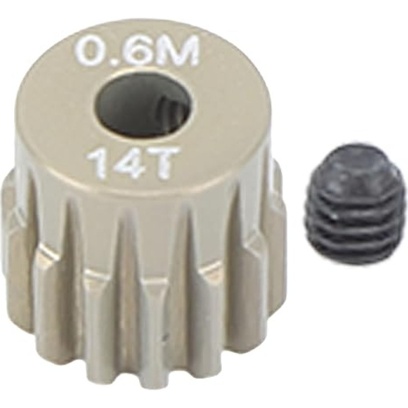 3,175 mm Ritzel, hochhart, verschleißfest, robust, langlebig, universell für 1/8 und 1/10 RC-Kletterautos (14T)