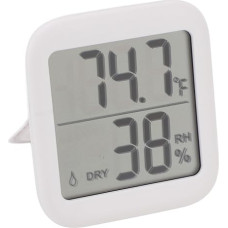 Cryfokt Präzises Digitales Thermometer-Hygrometer, Mehrzweck-Funktionalität, LCD-Display, Temperatur- und Luftfeuchtigkeitsmesser für Räume, Luftbefeuchter, ABS, 2,68 X 2,93 X 0,59 Zoll