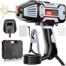 Elektrodų suvirinimo aparatas, 200A nešiojamas rankinis suvirinimo aparatas ARC su IGBT inverteriu, 220V lanko suvirinimo aparatai 1,6-3,2 mm vielos strypams, mini suvirinimo aparatas