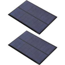 2pcs Mini Solar Panel Power Module 5V 500MA 2.5W Solar Panel Battery Polysilicon Industrial Supply for Lawn Lights, Landscape Lights