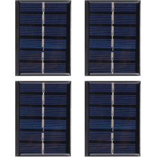 Pack of 4 Solar Panel Portable 3 V 0.3 W 65 x 48 mm Polysilicon Solar Panel Charging Board for Power Supplies