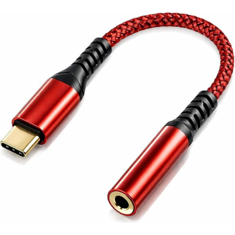 3,5 mm Kopfhöreranschluss-Adapter, tragbarer Handy-Adapter mit klarem Klang, langlebiger Kopfhörer-Adapter, kompatibel mit kabelgebundenen Kopfhörern, universeller AUX-Adapter für Musik und