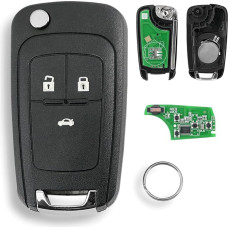 ID46 lustas 433 MHz 3 mygtukai Opel Vauxhall Astra J raktas Opel Insignia raktas Opel Insignia 2012 m. raktas Opel Astra nuotolinio valdymo raktas su rakto žiedu