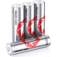 1,5 V įkraunamos AA ličio baterijos (4 vnt.), 3600 mWh ličio jonų didelės talpos įkraunama AA baterija, 1600 + ciklų, ilgaamžė įkraunama dviguba A baterija, maža savaiminė iškrova