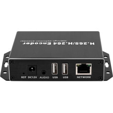 EXVIST H.265 4K PoE HDMI vaizdo kodavimo įrenginys, dvigubas USB 2.0 įrašymui, HDMI kilpa, suderinamas su ONV/HK, IP transliacijos kodavimo įrenginys 