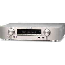 Marantz NR1510 Compact 5.2 Channel AV Receiver (Wi-Fi, Bluetooth, HDCP2.2, 4 K, HEOS, AirPlay 2, Alexa Compatible) AV-Receiver Silver-Gold